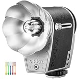 GODOX Lux Cadet レトロカメラフラッシュ、7 レベルフラッシュパワー付き GN10、S1/S2 光学制御付き CCT 6200K±300K ソニー、富士、キヤノン、ニコン、オリンパスカメラ用