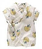 nico+(ニコプラス) ロンパース 甚平 風 股下 スナップ 野菜 フルーツ ナシ 80cm