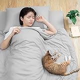 BedStory 布団カバー セット 和式寝具カバーセット布団用 無地 おしゃれ 四季適用 掛け布団カバー 敷き布団カバー 枕カバー 洗い替