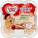 Cow & Gate Little Steamed Meals Chicken Pasta with Tomato & Mushroom 10mth+ (230g) 牛とゲートが少しの食事にトマトとキ