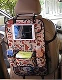 車シートサイドバックオーガナイザーぶら下げバッグホルダーマルチポケット付きストレージコンテナポーチスナックDrinks iPadハンガータブレットホルダー自動Heavy Duty Backseatコン