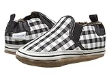[ロビーズ] Robeez Liam Soft Sole (Infant/Toddler) アンクルブーツ Black/White 18-24 Months (US 6.5-8 Toddler) - 