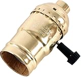 GE 3-Way Lamp Socket, Gold 54372 by GE