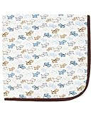 Little Me Baby Boys' Cute Puppies Blanket White Print One Size [並行輸入品]