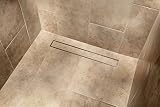 LinearシャワーDrain withタイル挿入 40" Drain シルバー IPTLD-TI40