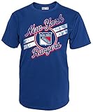 NHL New York Rangers NHLショートスリーブTシャツ、Xラージ、標高ブルー