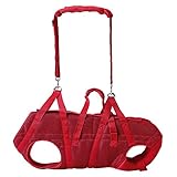 中大型犬用 オスメス兼用 メッシュ3WAYケアハーネス【10号】【レッド】（5827）ポンポリ...
