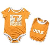 テネシーボランティアVols UTベビーボディスーツLook at the赤ちゃんとよだれかけセット