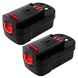 Enegitech 2 Pack Battery For Black & Decker 18V 2.0Ah HPB18-OPE High Capacity Cordless Power Tools (