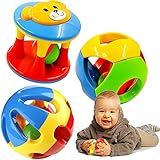 2pcs Baby Fun Little Loud Jingle Ball RattlesおもちゃリングJingle Develop Baby Intelligenceベビーおもちゃギフト