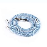 【YYX 4849】2pin 3.5mmリケーブル 4極 16芯銀メッキ 3.5mmイヤホンアップグレードケーブル イヤフォン交換ケーブルZSN/ZSN Pro/ZSN PROX/ZS10/ZS10 PRO/ZST/ZST-X 等に対応（2pin・3.5ｍｍプラグ）