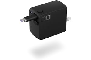 CIO NovaPort DUO II 45W2C Built in CORD REEL (ブラック) 65cm USB-C ケーブル内蔵 巻取り式 PD 急速充電器 2台同時充電 [NovaIntelligence NovaEngine搭載] AC