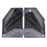 awakingdemiアレンレンチ六角キーセット30pc SAE Metric Long Short Arm withケース