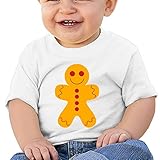 クール ボーイとガール ジンジャーブレッド 丸首シャツ 100%棉 White Size 12 Months