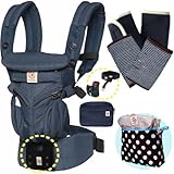 エルゴベビー OMNI360 オムニ360クールエア/ミッドナイトブルー 抱っこひも 正規代理店2年保証 (本体+ウエストベルト+パッド２個+収納ポーチ付) ERGO Baby