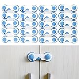 【安全・安心】 ベビー・赤ちゃんガード 引き出しロック ドアストッパー 多目的ストッパー 地震対策 引き出し/開き戸/引き戸/冷蔵庫のドア/棚など ケガ防止・転倒防止 20pcs