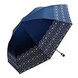 フェアモード 折りたたみ傘 カメリア ネイビー 8本骨 50cm UVカット 90%以上 O-1811