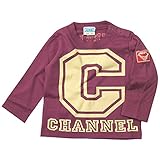 《H28秋冬物》 CHANNEL(チャンネル) 天竺チャンネルCロゴPt長袖Tシャツ 110cm /ブラウン NO.CN-6410