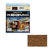 アサヒペン 水性高耐久2液ウレタンニス ウォルナット 300gセット