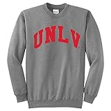 NCAA UNLV Rebelsアーチクラシッククルーネックスウェットシャツ、XXL、ライトヘザーグレー