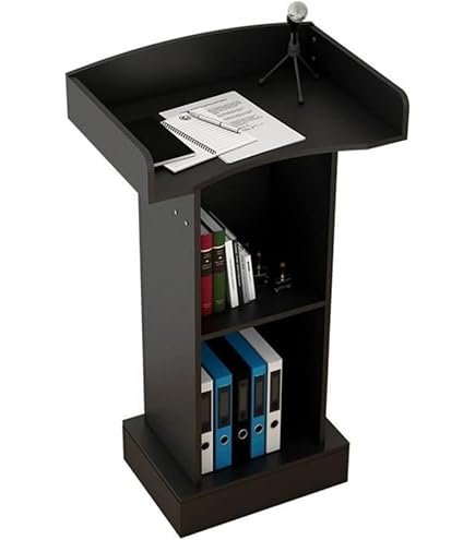 講演台 表彰台 司会台(濃色) NEM-110T 司会者台 キャスター付き 幅600×奥行450×高さ1100mm チーク