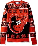 MLB Baltimore Orioles BigロゴUglyクルーネックセーター、スモール