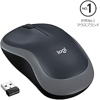 ロジクール ワイヤレスマウス 無線 マウス M185SG 小型 電池寿命最大12ケ月 M185 スイフトグレー 国内正規品 3年間無償保証