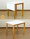 伸縮式 ツルツル天板 ダイニングテーブル (ライトブラウン)