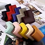 コーナーサーポートガード 8個  (BERUKO) コーナークッション  コーナーパッド ベッドガード ドアガード 安全対策 ケガ防止セーフティーグッズ 安心 安全  両面テープ付き (Ｌ厚手, ブラ