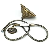 Homedecクラシックスタイルハンドヘルドシャワーヘッド8 InchシャワーヘッドセラミックBrozen Carvedアンティーク仕上げ