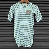 MOMENT(モーメント) ボーダー 2WAYロンパース ドレス ONE,BLUE