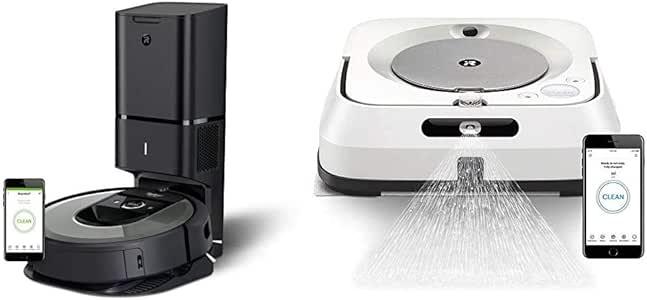 Amazon セット商品 ルンバ I7 ブラーバ M6 I M アイロボット ロボット掃除機 床拭きロボット マッピング 水拭き Wi Fi対応 Alexa対応 アイロボット Irobot ロボット型クリーナー 通販