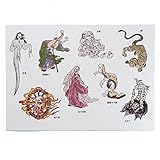 puikko シール 鳥山石燕 妖怪絵3 (透明シール)