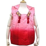 七五三 正絹ぼかし被布コート 2サイズ2色/L 赤