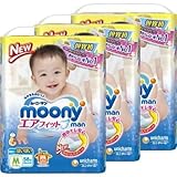 ユニ・チャーム 【ケース販売】ムーニーマン エアフィット パンツタイプ 寝返り-はいはい用 Mサイズ 58枚×3個パック E506993H