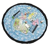 子供用玩具収納袋 おもちゃ収納 お片付けマット ベビージム プレイマット おもちゃ箱 かわいい ストレージバッグ 巾着袋 積み木整理 収納ケース 丈夫 オックスフォード布 柔らかい レジャーシート エ