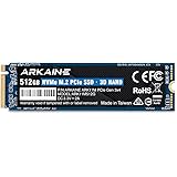 ARKAINE SSD 512GB PCIe Gen 3.0×4 NVMe M.2 2280 内蔵 SSD - ARK11M512G