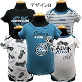CalvinKlein カルバンクライン ベビー服 ベビー下着 ロンパース ボディスーツ 5枚セット-デザインB/6/9ヶ月＝約67～72cm