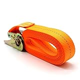OWSOO 荷締めベルト 荷締め簡単ロック金具付 4m