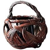 山下工芸(Yamasita craft) 茶染荒目カズラ手付 箱入