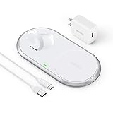 ワイヤレス充電器 iPhone Apple Watch 充電 2in1 【MFI認証＆Qi認証済み】 アップルウ ォッチ 磁気折り畳み式 【2020最新版・QC 3.0対応急速充電器付属】10W/7.5W 2台同時充電 Apple Watch ser