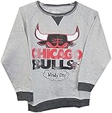 シカゴ・ブルズNBA Majestic長袖グレーラグランスウェットシャツユースサイズ S