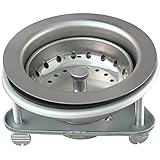 Keeney 1441SS Sink Strainer Thumb Screw Style with Fixed Post Basket, Stainless Steel [並行輸入品]