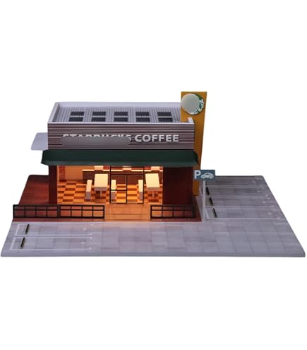 新発売 G-FANS 1/64 豆腐店 ジオラマ　駐車場付き　（LED付き） Amazon | G-Fans 1/64 ストリートジオラマ 710039 藤原豆腐店 LED