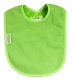 SILLY BILLYZ PLAIN LARGE BABY BIB - LIME GREEN by Silly Billyz