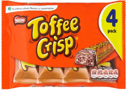 Nestle Toffee Crisp （ネスレ　トフィー　クリスプ）　42g x 4　【並行輸入品】【海外直送品】
