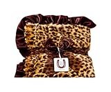 『Max Daniel（マックスダニエル）』】[ベビー　アニマルプリント]　Cheetah Baby Throw Ruffle　チーター　ベビースロー　フリル付き