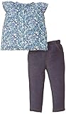 カーターズ carter's アパレル basic line チュニック パンツ セット フラワー デニム ブルー 綿 121D130 【並行輸入品】 12ヶ月