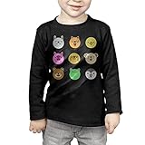 動物の顔　 子供服 春秋 長袖 Tシャツ トレーナー 丸い襟 キッズ 男の子 女の子 ベビー おしゃれ カジュアル ファッション 可愛い