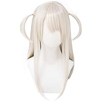 Amazon.co.jp: 耐熱コスプレウィッグ 練色 セミロング パーティー 変装